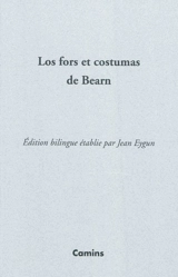 Los fors et costumas de Bearn : 1552