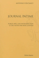Journal intime - Antoine Fontaney