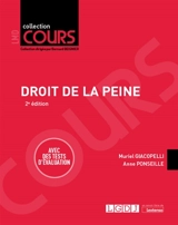 Droit de la peine - Muriel Giacopelli
