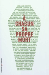 A chacun sa propre mort