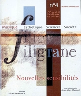 Filigrane, n° 4. Nouvelles sensibilités - Jean-Marc Chouvel