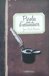 Paroles d'instituteurs - Jean-Paul Martin