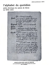 L'Alphabet du quotidien, petite chronique du canton de Thiron au 19e siècle - Arsène Vincent