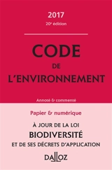 Code de l'environnement 2017