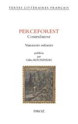 Perceforest : complément : variantes inédites