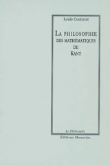La philosophie des mathématiques de Kant - Louis Couturat