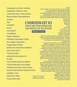 L'horizon est ici : pour une prolifération des modes de relations - Myriam Suchet