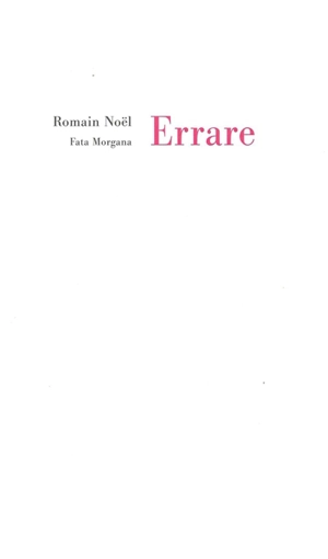 Errare. Le polème - Romain Noël