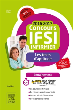 Concours IFSI infirmier 2016-2017 : les tests d'aptitude - Nicolas Muller