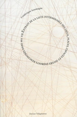 Extrait de la liste interminable des lieux, places, espaces et divers endroits rencontrés dans ma vie - Frédérique Soumagne