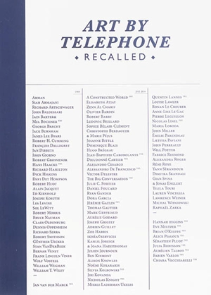 Art by telephone : recalled