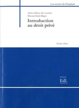Introduction au droit privé - Marie-Hélène de Laender