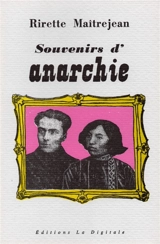 Souvenirs d'anarchie - Rirette Maîtrejean
