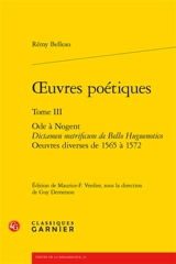 Oeuvres poétiques. Vol. 3 - Rémi Belleau