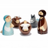 Nativité, crèche des Philippines : 5 sujets, 8 cm - La ronde des couleurs