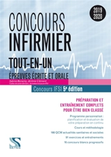 Concours infirmier, tout-en-un : épreuves écrite et orale, concours IFSI 2019-2020 : préparation et entraînement complets pour être bien classé - Sabine Bonamy