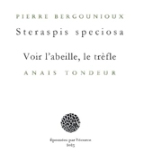 Steraspis speciosa. Voir l'abeille, le trèfle - Pierre Bergounioux