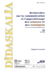Didaskalia, n° 26. Rapport au savoir