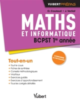 Maths et informatique BCPST 1re année : tout-en-un - Olivier Coulaud