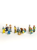 Crèche fève porcelaine 12 sujets - Partant