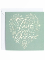 Carte double « Tout est grâce » - Caladia CALADIA