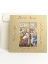 Carte double « Bonne année » adoration des mages - La plume d'or LA PLUME D'OR