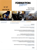 Formation emploi, n° 137. La formation continue en contexte : l'entreprise au coeur des enjeux