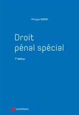 Droit pénal spécial - Philippe Conte