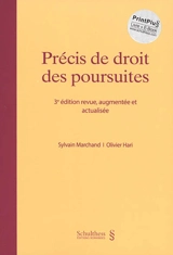Précis de droit des poursuites - Sylvain Marchand