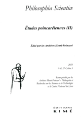 Philosophia scientiae, n° 27-3. Etudes poincaréiennes (II)