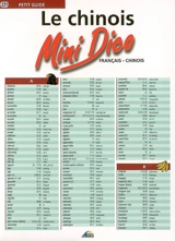 Le chinois : mini dico français-chinois - Henri Medori
