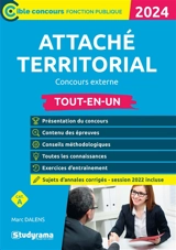 Attaché territorial, concours externe : cat. A : tout-en-un, 2024 - Marc Dalens