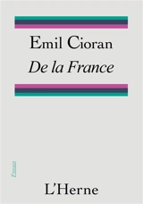 De la France - Emil Cioran