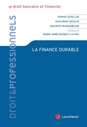 La finance durable - Sophie Schiller