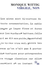 Virgile, non - Monique Wittig