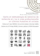 Outils et méthodologie de mémoires de recherche en sciences humaines et sociales - Salvatore Marteddu