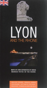 Lyon and the Rhone : maps of Lyon separated by areas marked paths in the Rhone - Isabelle Muntaner