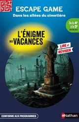Dans les allées du cimetière : de la 4e à la 3e, 13-14 ans : conforme aux programmes - Sophie Adriansen