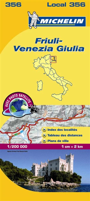 CARTE DEPARTEMENTALE FRIULI-VENEZIA GIULIA - Collectif