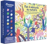 Mes 4 peintures au numéro : 16 peintures, 2 pinceaux. My 4 paint-by-numbers paintings : 16 paints, 2 brushes. Mis 4 pinturas por numeros : 16 pintures, 2 pinceles - Paula McGloin