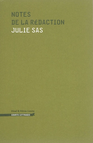 Notes de la rédaction - Julie Sas