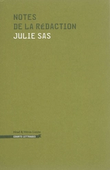 Notes de la rédaction - Julie Sas