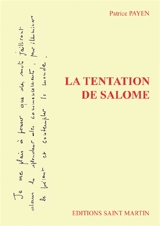 La tentation de Salomé - Patrice Payen