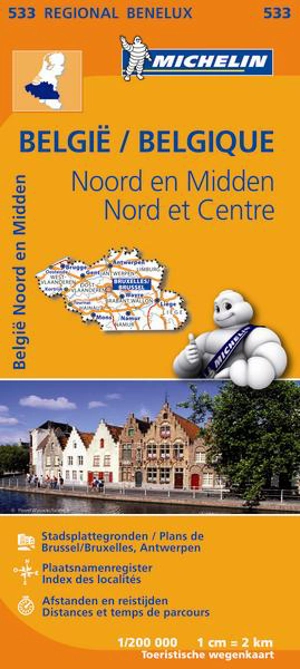 CARTE REGIONALE BELGIE/BELGIQUE - NOORD EN MIDDEN / NORD ET CENTRE - Collectif