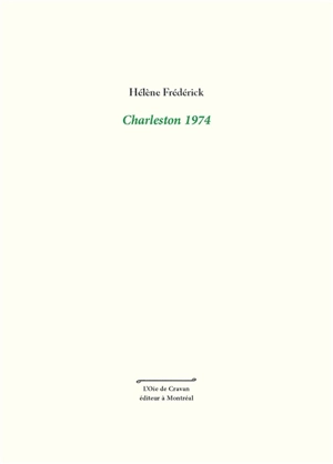 Charleston 1974 - Hélène Frédérick