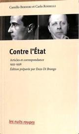 Contre l'Etat : articles et correspondance : 1935-1936 - Camillo Berneri