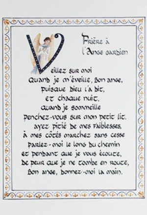 Prière à mon Ange Gardien 14,8 x 21cm - Gaudete