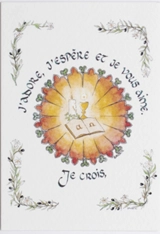 Image « Je crois, j'adore, j'espère et je vous aime » - Gaudete