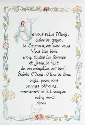 Prière « Je vous salue Marie » - Gaudete