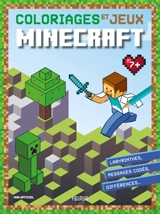 Coloriages et jeux Minecraft : labyrinthes, messages codés, différences... - Adeline Michel Tran